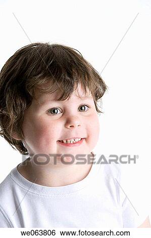 Stock Photograph - baby, childhood, child, brunette, 3-4 years. Fotosearch