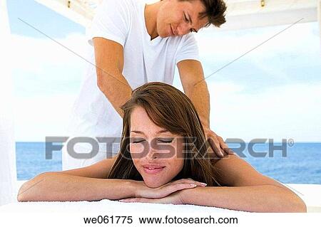 Stock Photography - back, Body care, calm, chilling out. Fotosearch