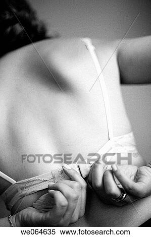 back view, brassi? re, black and white, ability View Large Photo Image Stock Photography - back view, brassi? re, black and white, ability. Fotosearch