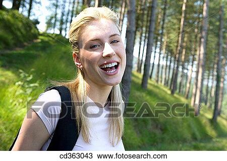 backpack, blond, amusement View Large Photo Image Stock Image - backpack, blond, amusement. Fotosearch