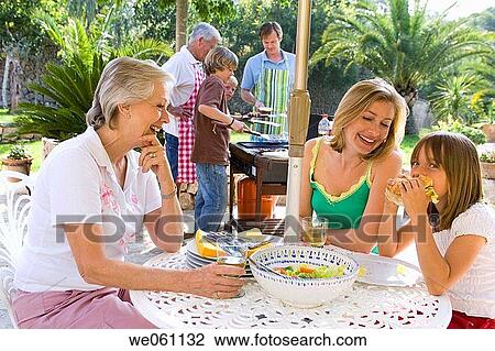 barbecue, bbq, barbeque, 3 generations View Large Photo Image Stock Image - barbecue, bbq, barbeque, 3 generations. Fotosearch