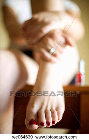 barefoot, Body care, contemporary, coquetry View Large Photo Image Stock Image - barefoot, Body care, contemporary, coquetry. Fotosearch