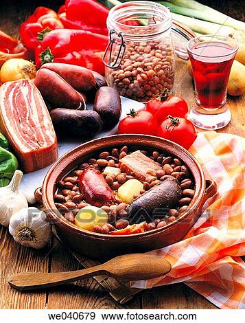 Basque-style pinto beans View Large Photo Image Stock Photo - Basque-style pinto beans. Fotosearch