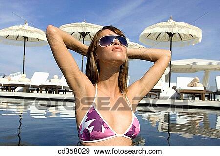 bathe, bathing, brunette View Large Photo Image Stock Photo - bathe, bathing, brunette. Fotosearch