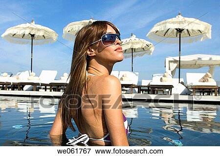 bathe, bathing, brunette View Large Photo Image Stock Photo - bathe, bathing, brunette. Fotosearch