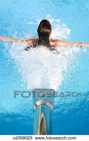 bathe, brunette, Body care, bathing, Arms open View Large Photo Image Stock Photography - bathe, brunette, Body care, bathing, Arms open. Fotosearch