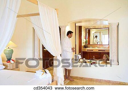 bathrobe, bathtub, bed, Body care, Bubble bath View Large Photo Image Stock Image - bathrobe, bathtub, bed, Body care, Bubble bath. Fotosearch