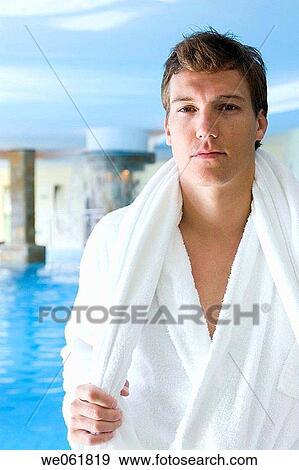 bathrobe, Body care, calm, chilling out View Large Photo Image Stock Photo - bathrobe, Body care, calm, chilling out. Fotosearch