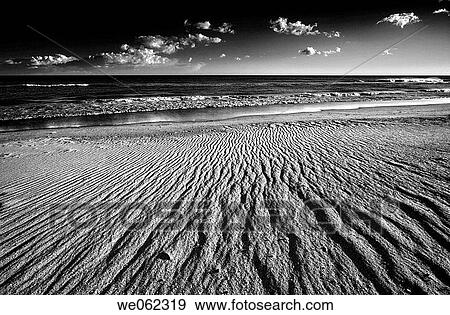 beach, black and white, coast, coastal, day, deserted View Large Photo Image Stock Photo - beach, black and white, coast, coastal, day, deserted. Fotosearch