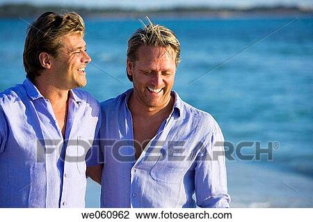Stock Image - beach, calm, bonding, bond, affection. Fotosearch