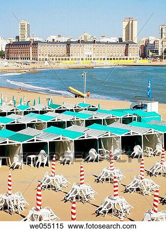 Beach of Mar del Plata and casino in background. Argentina View Large Photo Image Stock Photography - Beach of Mar del Plata and casino in background. Argentina. Fotosearch
