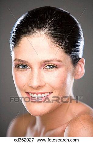 beauty, Beauty Care, blue eyes, brunette View Large Photo Image Stock Photo - beauty, Beauty Care, blue eyes, brunette. Fotosearch