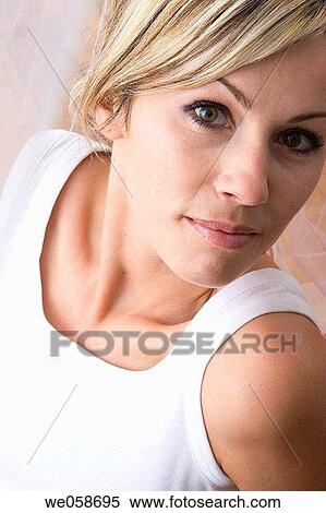 beauty, blond, Close-up View Large Photo Image Stock Photography - beauty, blond, Close-up. Fotosearch