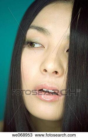 Stock Image - beauty, contemporary, Close-up, Asian. Fotosearch