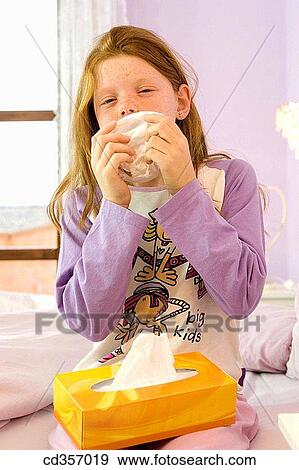bed, Blowing nose, Blow nose, bedroom, at-home View Large Photo Image Stock Photo - bed, Blowing nose, Blow nose, bedroom, at-home. Fotosearch