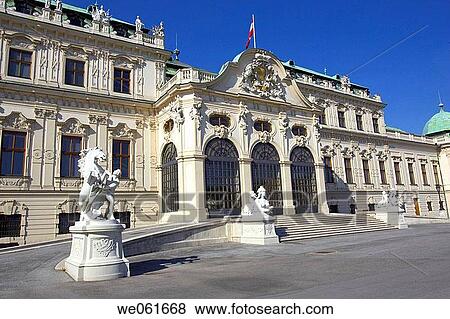 Belvedere Palace, Vienna, Austria View Large Photo Image Stock Photo - Belvedere Palace, Vienna, Austria. Fotosearch
