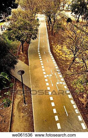 Bicycle way by Guadalquivir river, Sevilla. Andalusia, Spain (2006) View Large Photo Image Stock Photograph - Bicycle way by Guadalquivir river, Sevilla. Andalusia, Spain (2006). Fotosearch