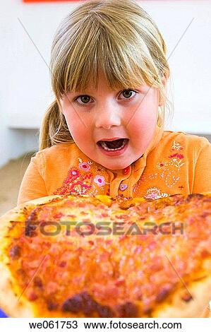 Stock Image - big, blond, child, childhood, chubby. Fotosearch
