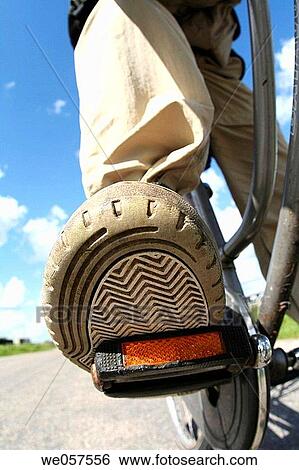 Biker with shoe on pedal, Holland, Netherlands View Large Photo Image Stock Photograph - Biker with shoe on pedal, Holland, Netherlands. Fotosearch