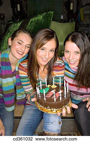 birthday, brunette, Birthday party, Birthday cake, affection View Large Photo Image Stock Image - birthday, brunette, Birthday party, Birthday cake, affection. Fotosearch