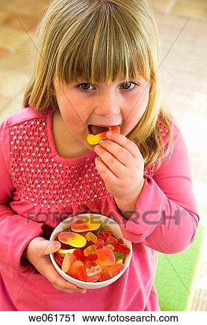bite, biting, blond, bowl, candy View Large Photo Image Stock Image - bite, biting, blond, bowl, candy. Fotosearch