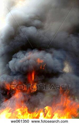 Stock Image - blaze, air, black, background, atmosphere, activity. Fotosearch