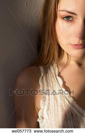 blond, blue eyes, chiaroscuro View Large Photo Image Stock Image - blond, blue eyes, chiaroscuro. Fotosearch