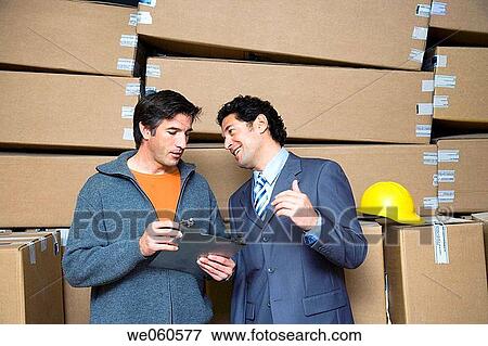 Stock Photo - boss, businesspeople, businessman, Attache case. Fotosearch