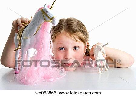 Stock Photograph - braid, amusement, baby, animal, amusing, 3-4 years. Fotosearch