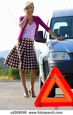 breakdown, calling, cell phone View Large Photo Image Stock Photograph - breakdown, calling, cell phone. Fotosearch