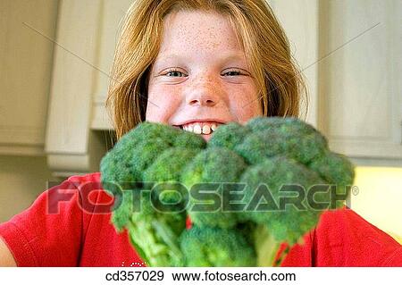 broccoli, child, childhood, Close-up View Large Photo Image Stock Photo - broccoli, child, childhood, Close-up. Fotosearch
