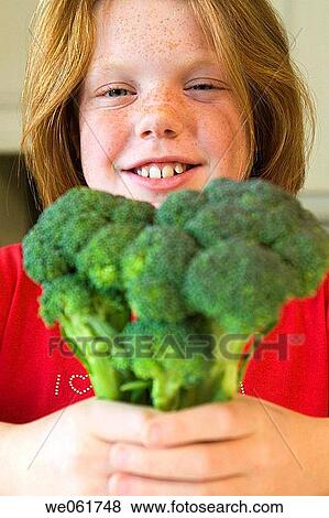 broccoli, child, childhood, Close-up View Large Photo Image Stock Photo - broccoli, child, childhood, Close-up. Fotosearch