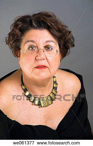 Stock Photo - brunette, contemporary, accessory. Fotosearch