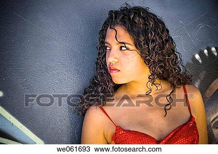 brunette, contemporary, dark hair, day View Large Photo Image Stock Image - brunette, contemporary, dark hair, day. Fotosearch