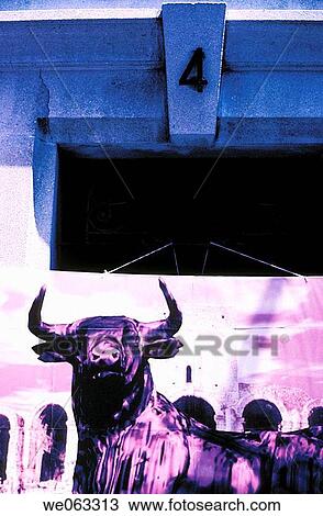 Stock Image - bull, bullfight, bullfighting, concept, day. Fotosearch