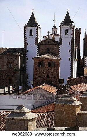 Caceres. Extremadura, Spain View Large Photo Image Stock Photo - Caceres. Extremadura, Spain. Fotosearch