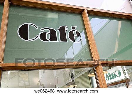 Caf? sign in Chichester station. England, UK View Large Photo Image Stock Photo - Caf? sign in Chichester station. England, UK. Fotosearch