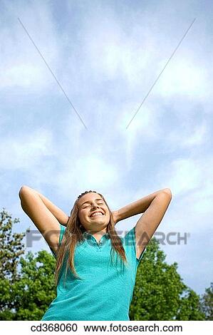 carefree, cloud, adolescence View Large Photo Image Stock Image - carefree, cloud, adolescence. Fotosearch