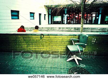 Stock Photograph - careless, alienated, boy, back view, alienation, adolescence. Fotosearch