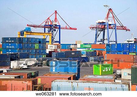 Cargo containers, Port of Bilbao, Santurtzi. Biscay, Euskadi, Spain View Large Photo Image Stock Image - Cargo containers, Port of Bilbao, Santurtzi. Biscay, Euskadi, Spain. Fotosearch