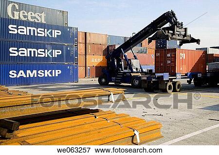 Cargo containers, Port of Bilbao, Santurtzi. Biscay, Euskadi, Spain View Large Photo Image Stock Photo - Cargo containers, Port of Bilbao, Santurtzi. Biscay, Euskadi, Spain. Fotosearch