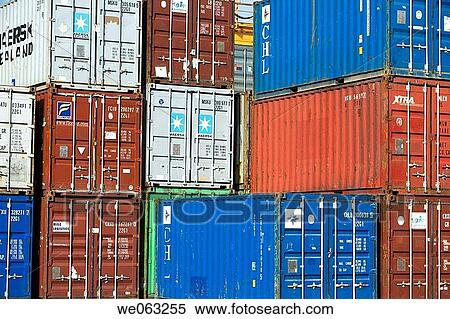 Cargo containers, Port of Bilbao, Santurtzi. Biscay, Euskadi, Spain View Large Photo Image Stock Photography - Cargo containers, Port of Bilbao, Santurtzi. Biscay, Euskadi, Spain. Fotosearch