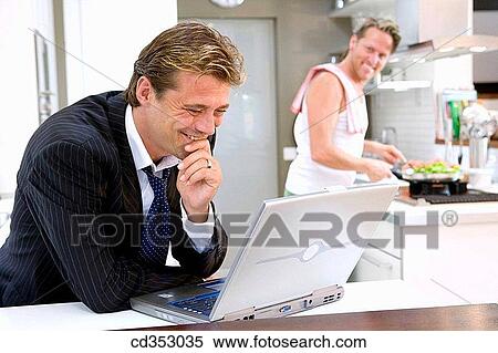 casual, computer, at-home View Large Photo Image Stock Photography - casual, computer, at-home. Fotosearch