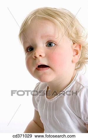 childhood, attentive, child, blond, baby, attention View Large Photo Image Stock Photo - childhood, attentive, child, blond, baby, attention. Fotosearch