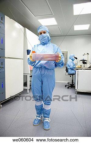Clean room, cultures, biopharmaceutical lab, development and production of innovative drugs using adult stem cells, Cellerix, Grupo Genetrix, Madrid View Large Photo Image Picture - Clean room, cultures, biopharmaceutical lab, development and production of innovative drugs using adult stem cells, Cellerix, Grupo Genetrix, Madrid. Fotosearch