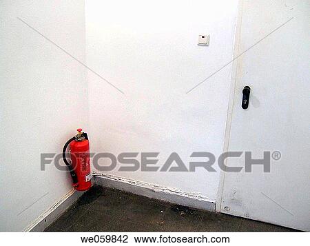closed, corner, door, fire-extinguisher, Fire-prevention View Large Photo Image Stock Image - closed, corner, door, fire-extinguisher, Fire-prevention. Fotosearch