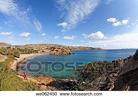 Stock Image - Coast in Erimoupoli (Itanos), eastern Crete, Greece. Fotosearch