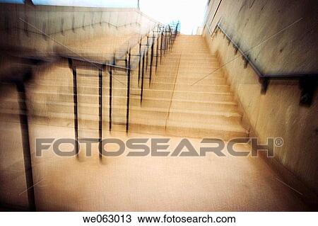 Concrete stairs and metal railings. View Large Photo Image Stock Image - Concrete stairs and metal railings.. Fotosearch
