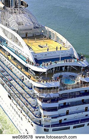 Cruise ship from Vancouver (Canada) to Alaska (USA) View Large Photo Image Stock Photo - Cruise ship from Vancouver (Canada) to Alaska (USA). Fotosearch