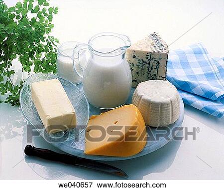 Dairy products View Large Photo Image Stock Photo - Dairy products. Fotosearch